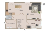 Grundriss - Erdgeschoss - Neuwertiges Einfamilienhaus