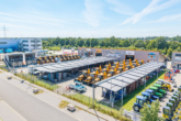 Seitenansicht rechts - Moderne Gewerbeimmobilie mit Hallen-, Büro- und Ausstellungsflächen im größten Gewerbegebiet von Winsen (Luhe)