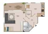 Grundriss - Moderne Singlewohnung in zentraler Lage