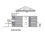 Südost Ansicht - Erstklassiges Wohnen in der Großen Gänseweide – modern & mit Dachterrasse!