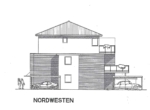 Nordwest Ansicht - Erstklassiges Wohnen in der Großen Gänseweide – modern & mit Dachterrasse!