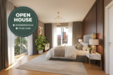 Einrichtungsbeispiel Schlafzimmer - Neubau-Erstbezug mit Terrasse