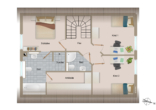 Dachgeschoss - Durchdachtes Architektenhaus am Feldrand!